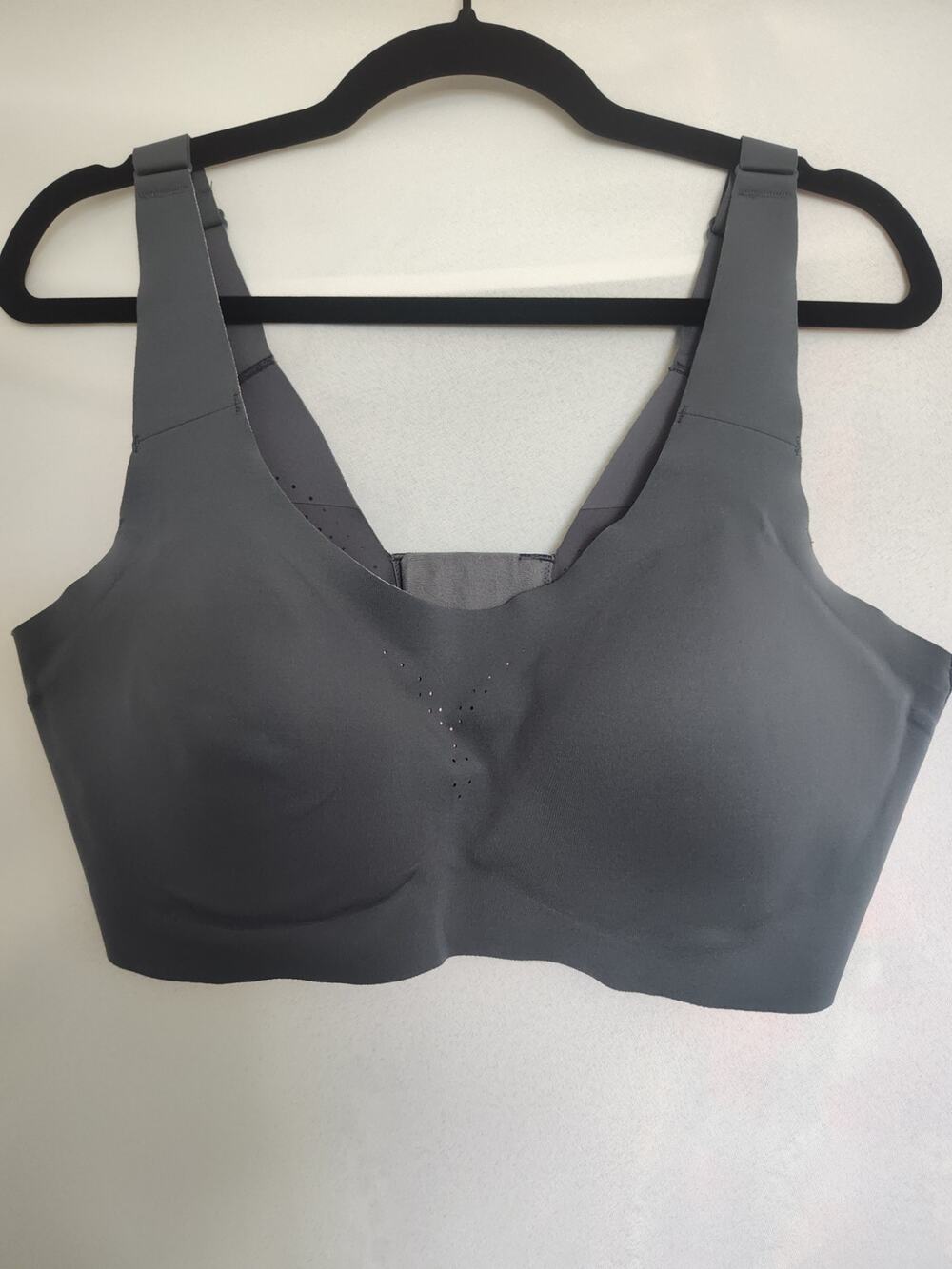 AVIA High Impact Wireless Sports Bra XXL D-DD Gray Pink Layered Molded Cups